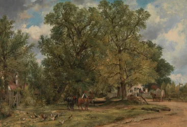 Paysage avec cottages