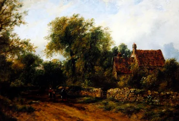 Paysage avec figures, vers 1840