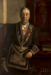 Portrait de Henry Lees Hollingworth (huile sur toile)