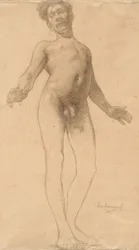 Nu masculin debout, 1885