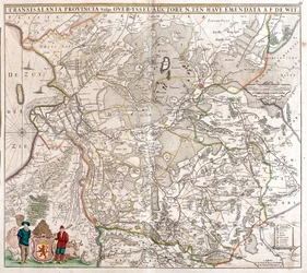 Carte de la province de Transylvanie (Roumanie) (gravure)