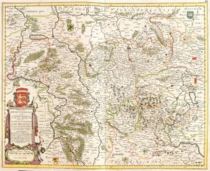 Carte du Duché de Brunswick, Allemagne