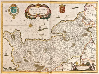 Carte du Duché de Normandie