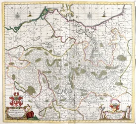 Carte du Margraviat de Brandebourg (Allemagne) (gravure)