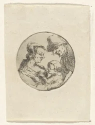 Homme et femme avec enfant