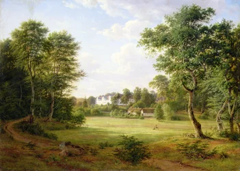 Paysage danois avec un petit château