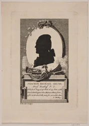 Silhouette du Prof. Joachim Michael Geuss, profil gauche