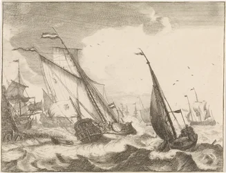 Navires en mer