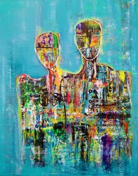 Couple abstrait moderne