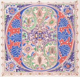 Initiale illuminée O, 1830-62