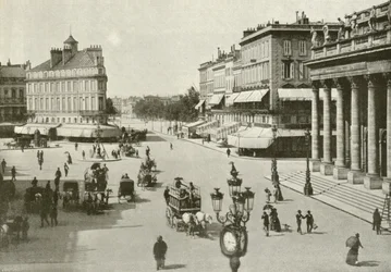 Bordeaux, Place de la Comedie (b/w photo)