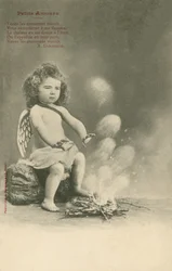 Chérubin assis près d