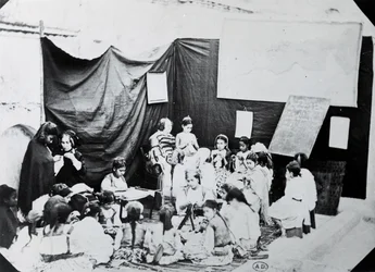 École de filles en Algérie, 1860