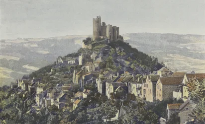 Najac, Vue générale de la Ville et du Château