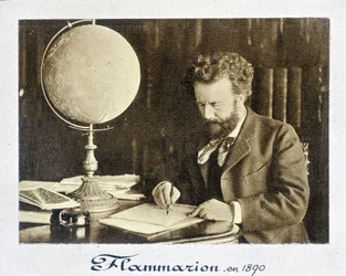 Portrait de Camille Flammarion (1842-1925), astronome français - photographie