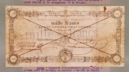 Billet de 1000 Francs du 8 Floréal, An X (28 avril 1802)