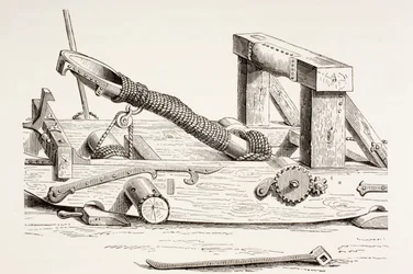 Mangonneau du XVe siècle, de Les Arts au Moyen Âge, publié en 1873
