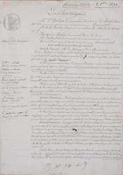 2e document de contrat relatif à La Comédie Humaine entre Honoré de Balzac (1799-1850) et Hetzel, Paulin, Dubochet et l