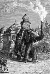 Un train fantastique, extrait de "La maison de la vapeur" de Jules Verne