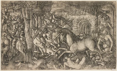 Un roi poursuivi par une licorne, c.1547
