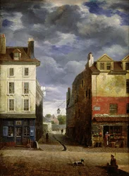 Une rue dans le vieux Paris