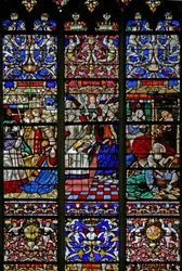 Un détail de la fenêtre w30, la fenêtre panégyrique de Saint Romain