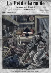 Une famille assassinée : meurtre de la famille Leblond par Caillard, un forcené, à Nassandres, près de Bernay. Couverture de « La Petite Gironde » du 10 avril