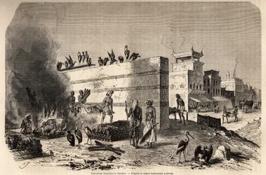 Une scène funéraire à Calcutta