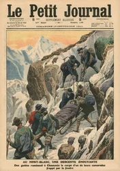 Une descente mouvementée du Mont Blanc, illustration de 