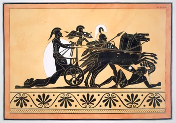 Un char de guerre et des ennemis vaincus, publié 1808-10