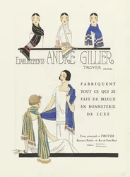 Advertisement for Etablissements Andre Gillier , pub 1920