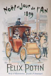 Publicité pour Félix Potin, Noël et Nouvel An 1899