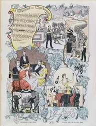 Publicité pour Le Clos Charbonnier Beaujolais, vers 1880