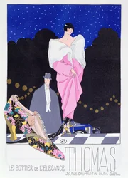 Publicité pour le cordonnier Thomas du magazine de mode Art-Gout-Beaute, 1924