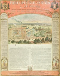 Publicité pour la Parfumerie Oriza L. Legrand, c.1884