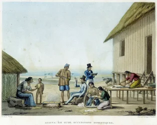 Agagna : Île de Guam, occupations domestiques