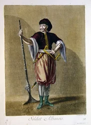 Soldat albanais, du 