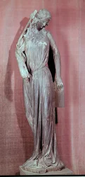 Figure allégorique de la Synagogue, du portail du transept sud de la cathédrale de Strasbourg, vers 1230