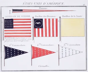 Drapeaux et pavillons maritimes américains, d