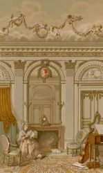 Un intérieur sous le règne de Louis XVI
