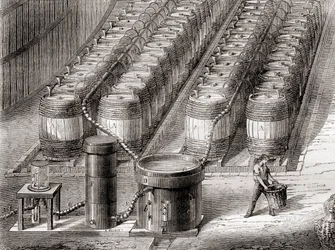 Appareil utilisé pour la préparation du gaz hydrogène, par l