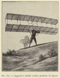 Appareil à double surface portante, Le départ