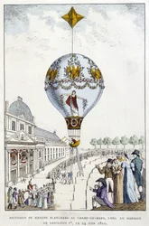Ascension de Madame de Blanchard au Champs-de-Mars, au mariage de Napoléon 1er, 24 juin