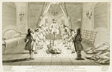 Assemblée de francs-maçons pour l