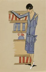 "At Home", extrait de Costumes Parisien, publié en 1925 (impression sur pochoir)