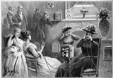 Audition du Théâtrophone (auditions théâtrales à domicile) dans le salon d