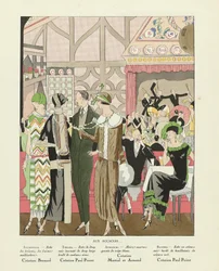 Aux Accacias ..., de Art-Gout-beaute, pub.1924 (Impression pochoir)