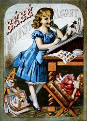 Bébé devient un Érudit, vers 1870