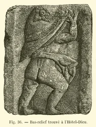Bas-relief trouvé à l