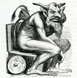 Belphégor, illustration du Dictionnaire Infernal par Jacques Albin Simon Collin de Plancy, 1863